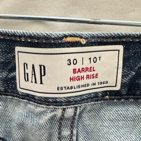 GAP Unisex denim Patchwork barrel Jeans - Picture 3 of 4